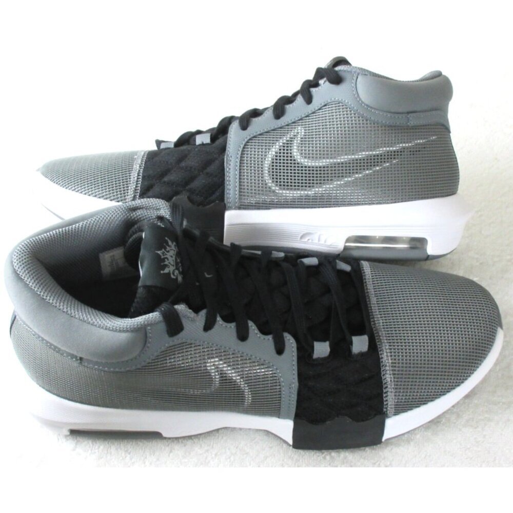 Nike Men's Lebron Witness VIII Basketball Shoes Cool Grey White Black Sizes NIB - Picture 1 of 5
